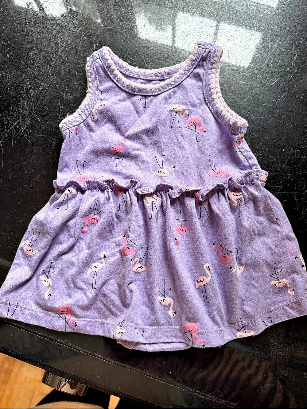 Flamingo Print Baby Dress Size 3-6M